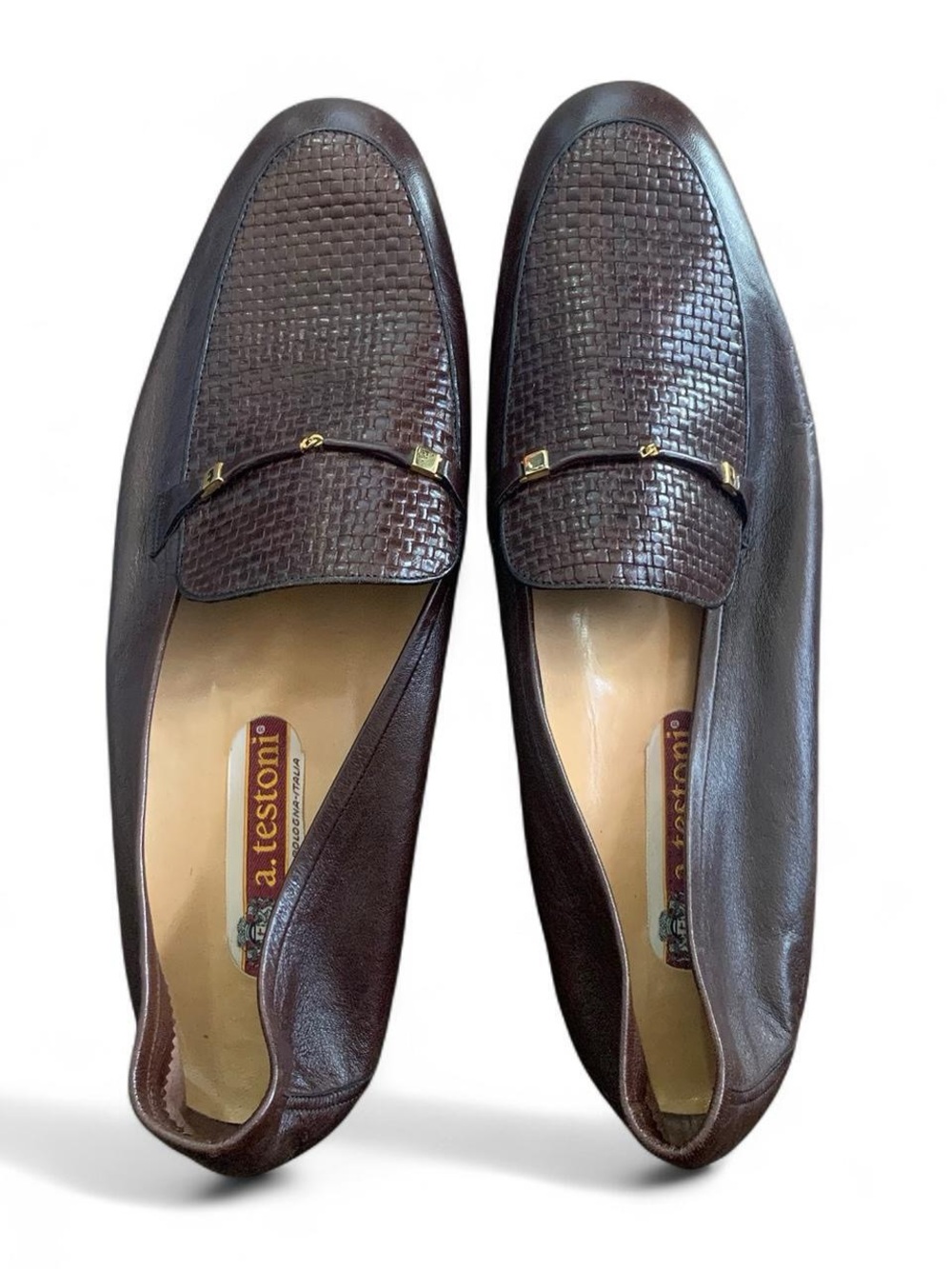 Brown Leather Italian Loafers